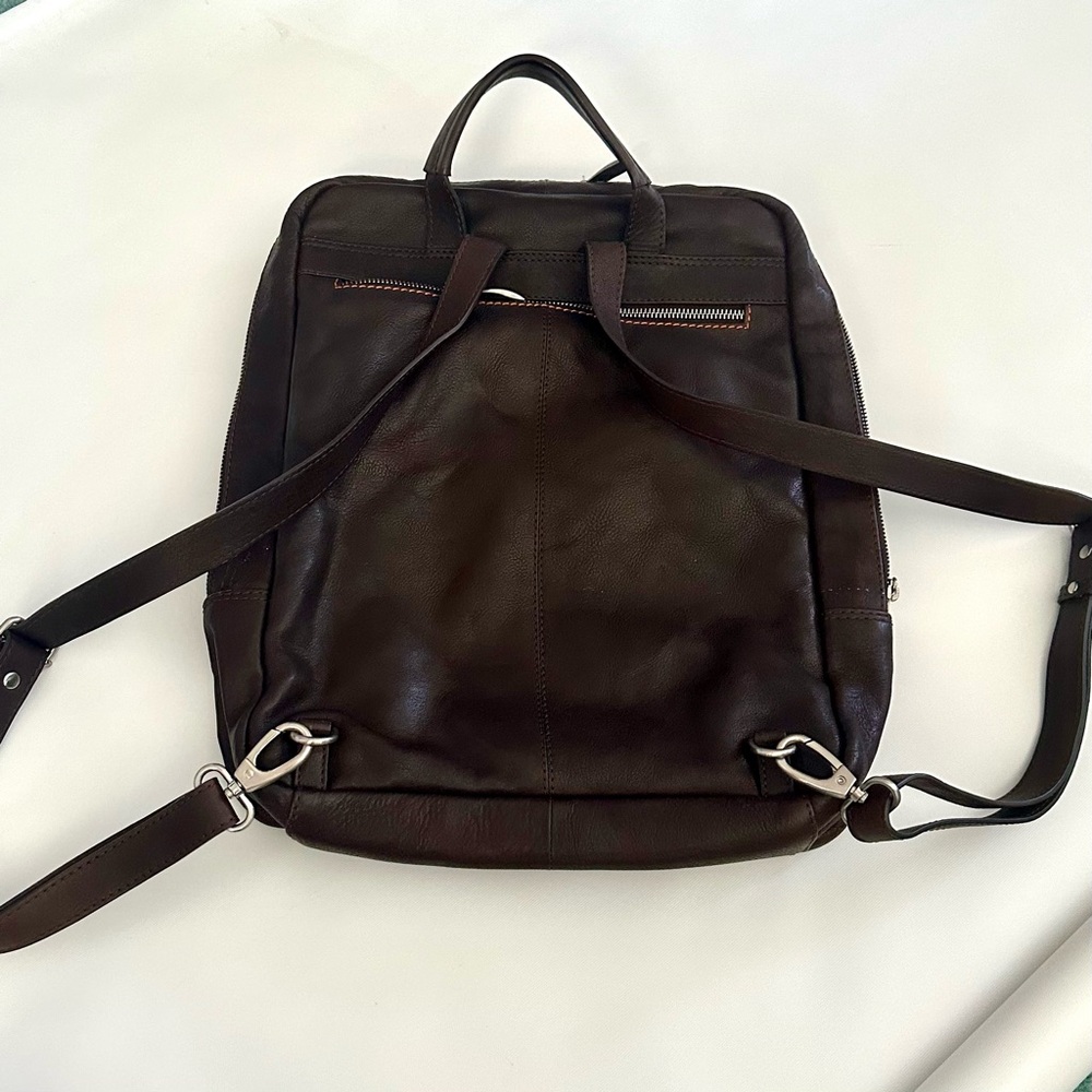 GIANNI CONTI - BROWN LEATHER BACKPACK - Picture 12 of 14